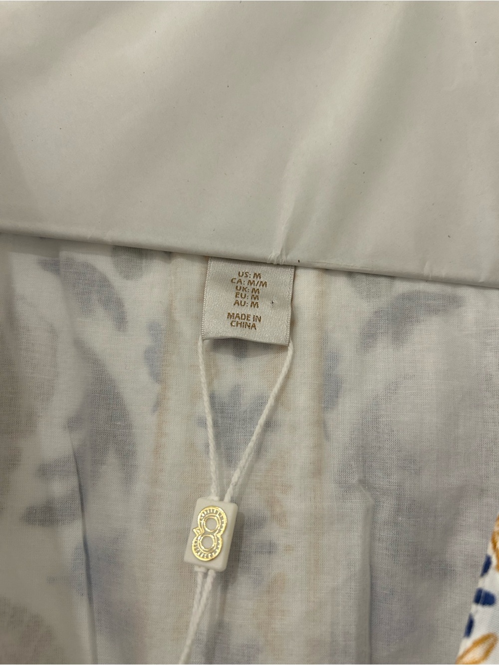 Caroline Constas Navy, White & Gold Floral Maxi Dress - Picture 3 of 4